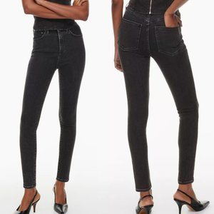 Denim Forum | Lola High Rise Skinny 28L - Black Eyeliner - Size 27
